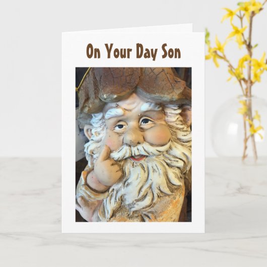 GENIET, ONTSPAN EN WEET DAT JE VAN JE VERJAARDAG H KAART (Gele Bloem)