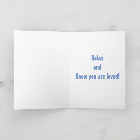 GENIET, ONTSPAN EN WEET DAT JE VAN JE VERJAARDAG H KAART (Binnen)