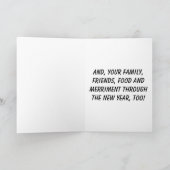 GENIET OOK HET HOLIDAY EN HET NIEUWE JAAR FEESTDAGEN KAART (Binnen)