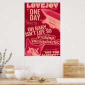 Geniet op een dag van plezier poster (Keuken)