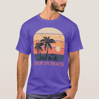 geniet op het strand Zomer vriend T-shirt