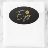 Geniet Ovale Sticker (Tas)