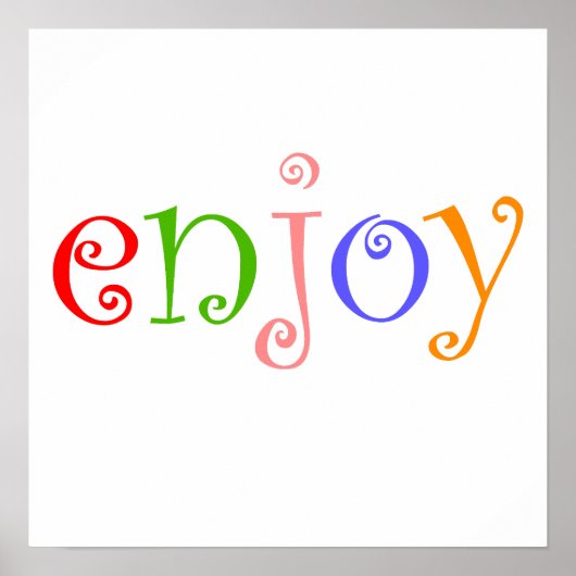 Geniet Poster (Voorkant)