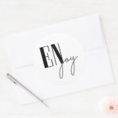 Geniet Ronde Sticker (Envelop)