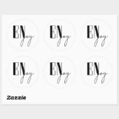 Geniet Ronde Sticker (Vel)
