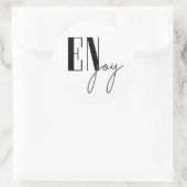 Geniet Ronde Sticker (Tas)