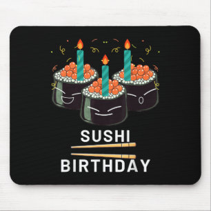 Geniet Sushi Verjaardag Voor Cadeaus Mannen Vrouwe Muismat