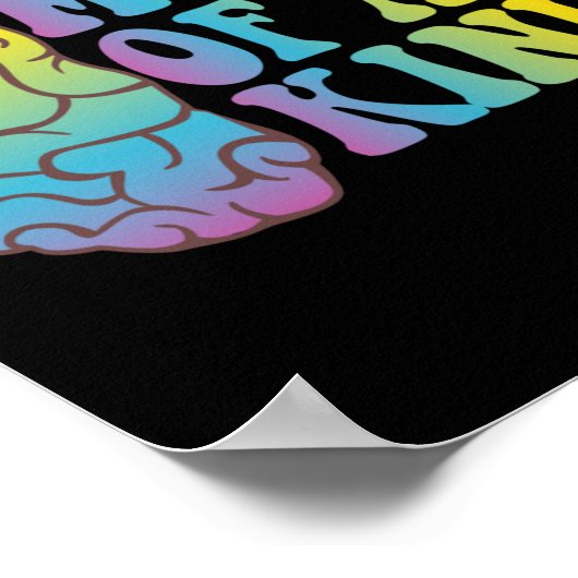 Geniet van alle soorten en bewust maken poster (Hoek)