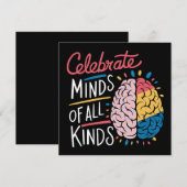 Geniet van alle vormen van autisme kaart (Voorkant / Achterkant)