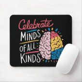 Geniet van alle vormen van autisme muismat (Met muis)