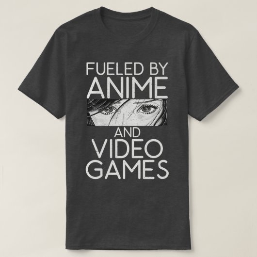 Geniet van animo en videogames Funny otaku Anime T-shirt (Design voorkant)