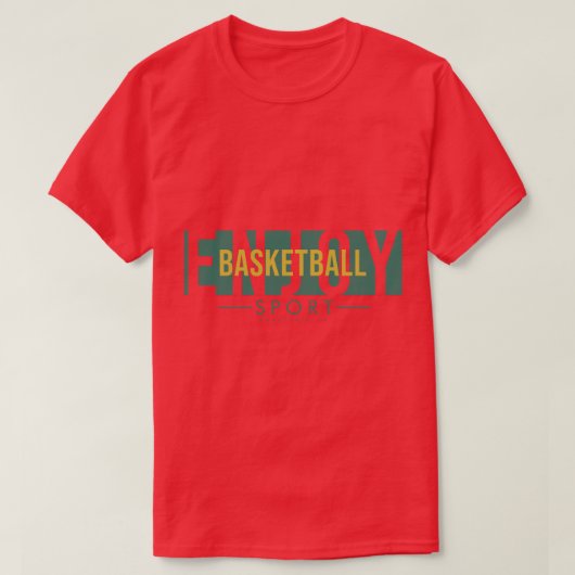 Geniet van Basketball T-shirt (Design voorkant)