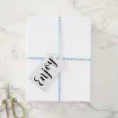 Geniet van cadeau labels cadeaulabel (Met Touw)