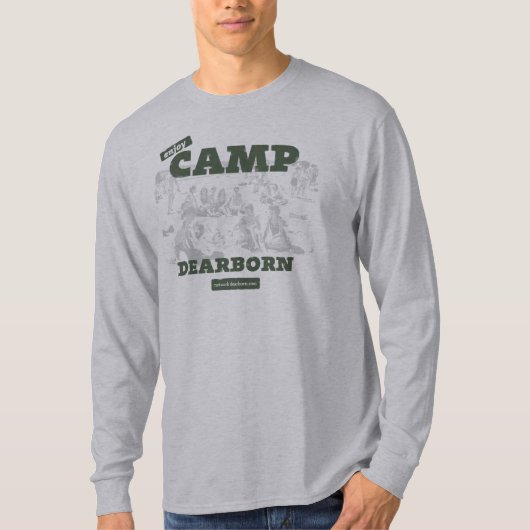 Geniet van Camp Dearborn Mannen LS T-shirt (Voorkant)