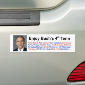 Geniet van de 4de Struik Bumpersticker (Op auto)