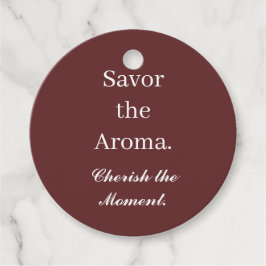 Geniet Van De Aroma Geef De Moment Waarde Cadeaubi Bedankjes Labels