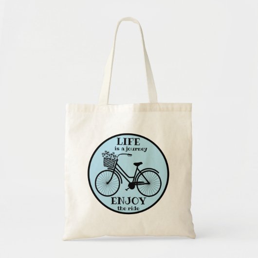 Geniet van de baby van de driekwart blauwe levensc tote bag (Voorkant)