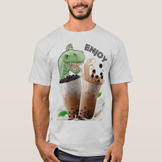 geniet van de bubba-thee dinosaurus t-shirt (Voorkant)