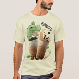 geniet van de bubba-thee dinosaurus t-shirt