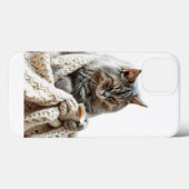 Geniet van de Cat Winter Tea Case-Mate iPhone Case (Achterkant (horizontaal))