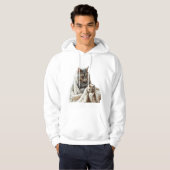 Geniet van de Cat Winter Tea Hoodie (Voorkant volledig)