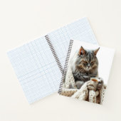 Geniet van de Cat Winter Tea Notitieboek (Binnen)