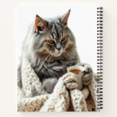 Geniet van de Cat Winter Tea Notitieboek (Achterkant)