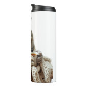 Geniet van de Cat Winter Tea Thermosbeker (Geroteerd rechts)