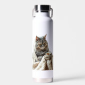 Geniet van de Cat Winter Tea Waterfles (Voorkant)