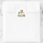 Geniet van de Craic Ronde Sticker (Tas)