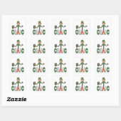 Geniet van de Craic Vierkante Sticker (Vel)