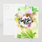 Geniet van de Dag Briefkaart (Voorkant / Achterkant)