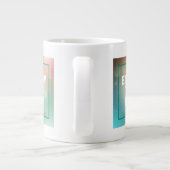 Geniet van de dag grote koffiekop (Achterkant)