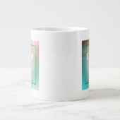 Geniet van de dag grote koffiekop (Voorkant)