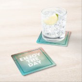 Geniet van de dag kartonnen onderzetters (Insitu)