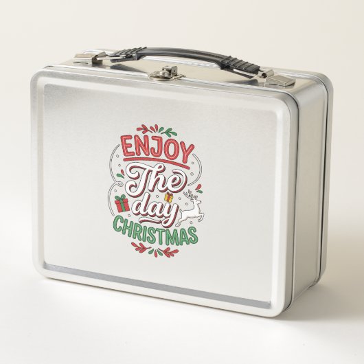 Geniet Van De Dag Kerst Rendier Cadeau (Voorkant)
