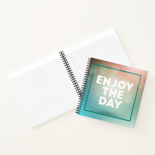 Geniet van de dag notitieboek (Binnen)