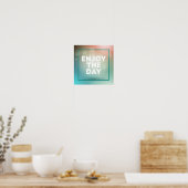Geniet van de dag poster (Keuken)