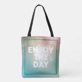Geniet van de dag tote bag (Achterkant)