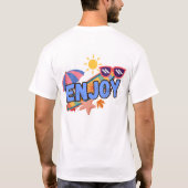 Geniet van de energie van de zomer! t-shirt (Achterkant)
