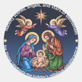 Geniet van de Feestdagen van kerst Ronde Sticker