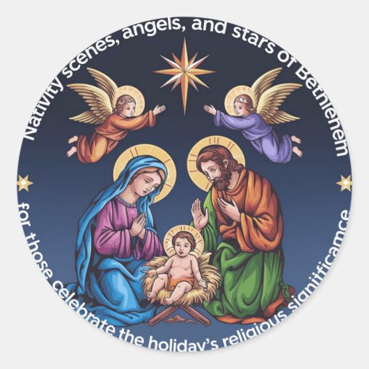 Geniet van de Feestdagen van kerst Ronde Sticker (Voorkant)