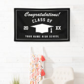 Geniet van de felicitaties van de afgestudeerden v spandoek (Insitu)