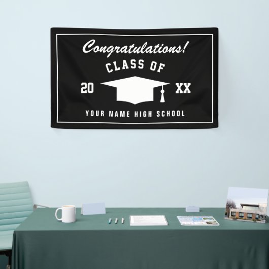 Geniet van de felicitaties van de afgestudeerden v spandoek (Beurs)