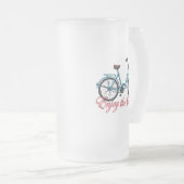 Geniet van de fiets van de ride Cute Matglas Bierpul (Voorkant rechts)