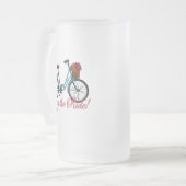 Geniet van de fiets van de ride Cute Matglas Bierpul (Voorkant links)