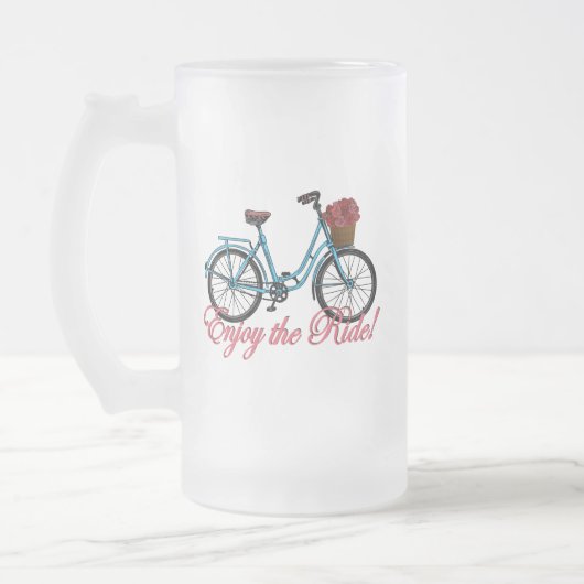 Geniet van de fiets van de ride Cute Matglas Bierpul (Links)