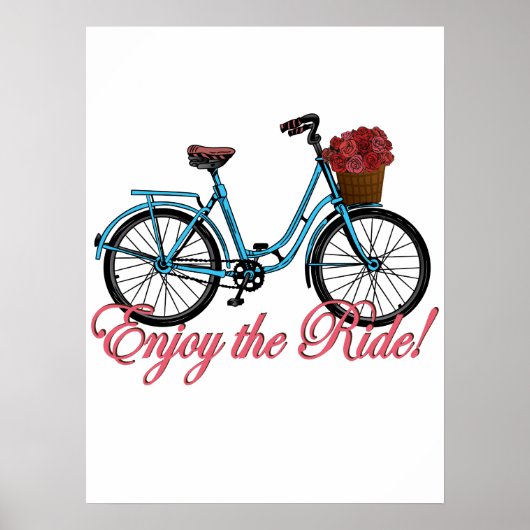 Geniet van de fiets van de ride Cute Poster (Voorkant)