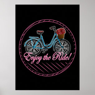 Geniet van de fiets van de ride Cute Poster