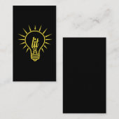 Geniet van de fijne elektrische elektronica visitekaartje (Voorkant / Achterkant)